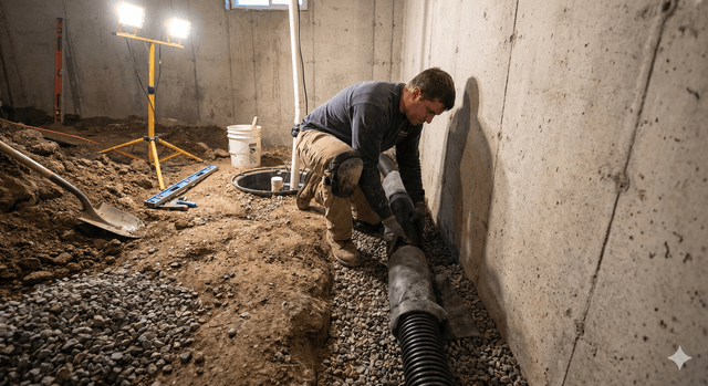 Interior drainage system