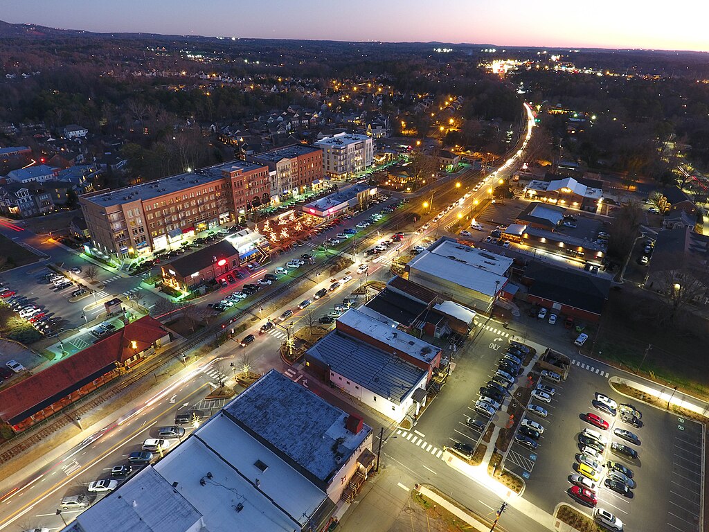 Aerial view of Woodstock, GA by BlocksMC