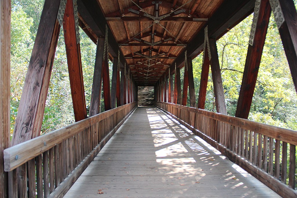 Roswell Mill covered bridge by Thomson200