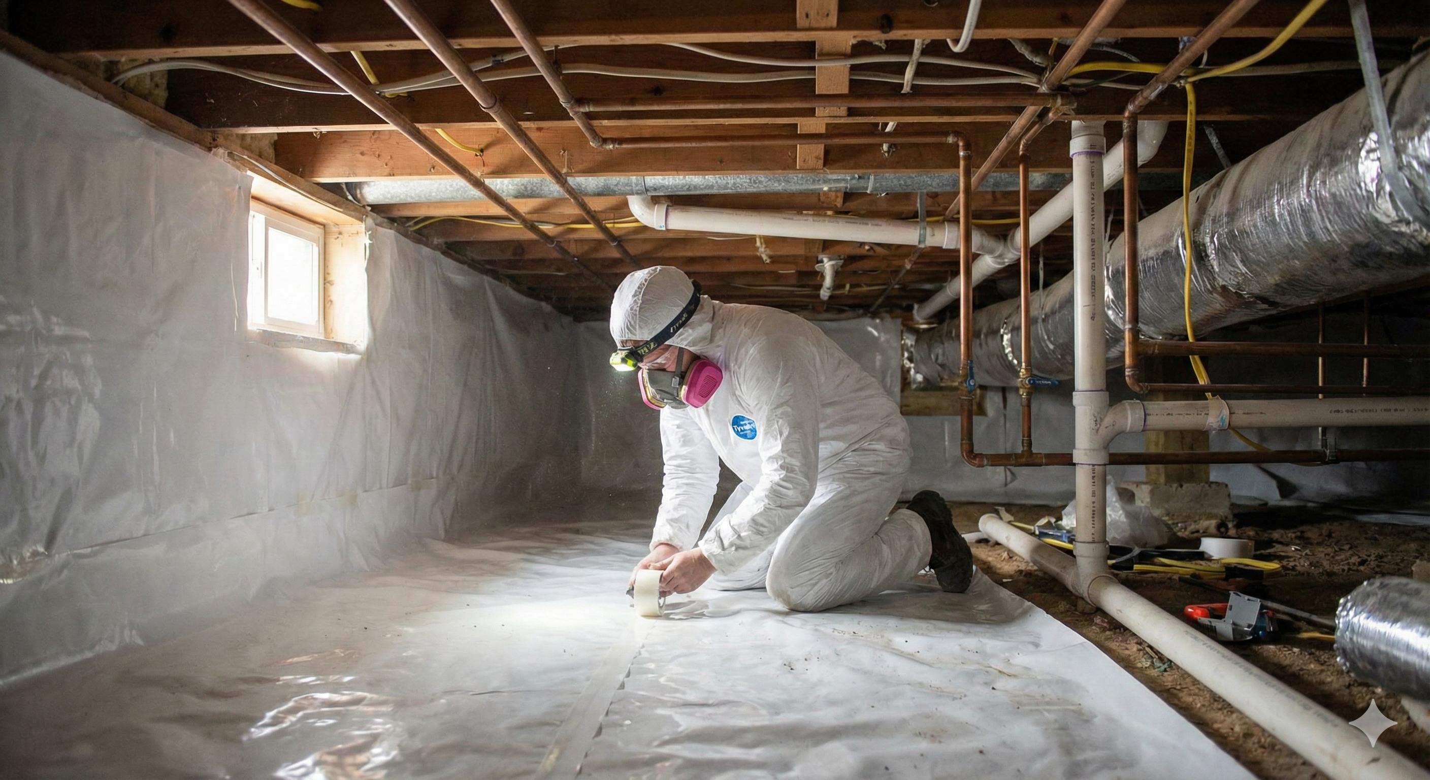 Crawl space encapsulation