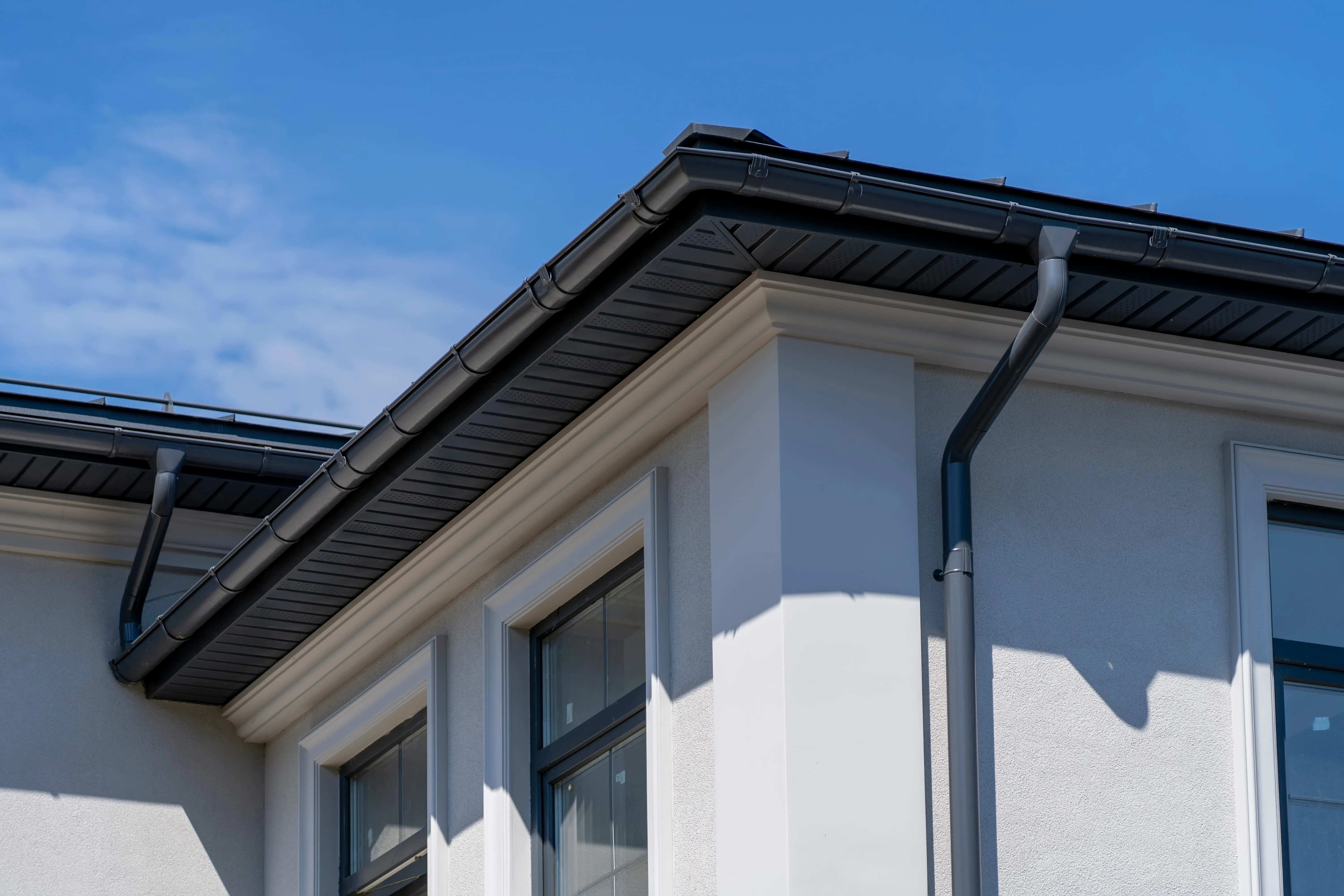 Gutter installation on home